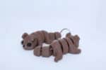 Flexi Puppy Keyring Brown