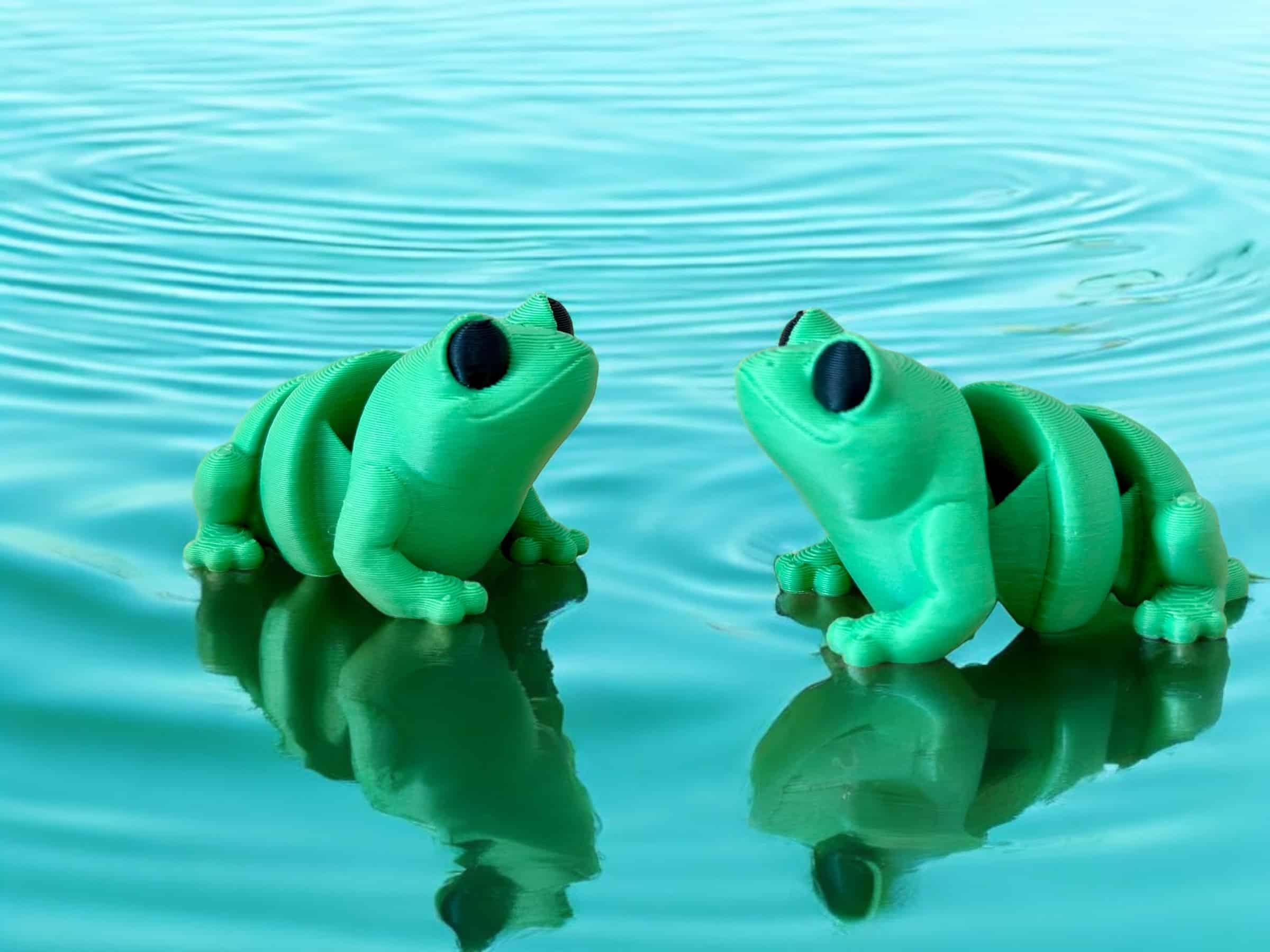 Frog Keyring Pond