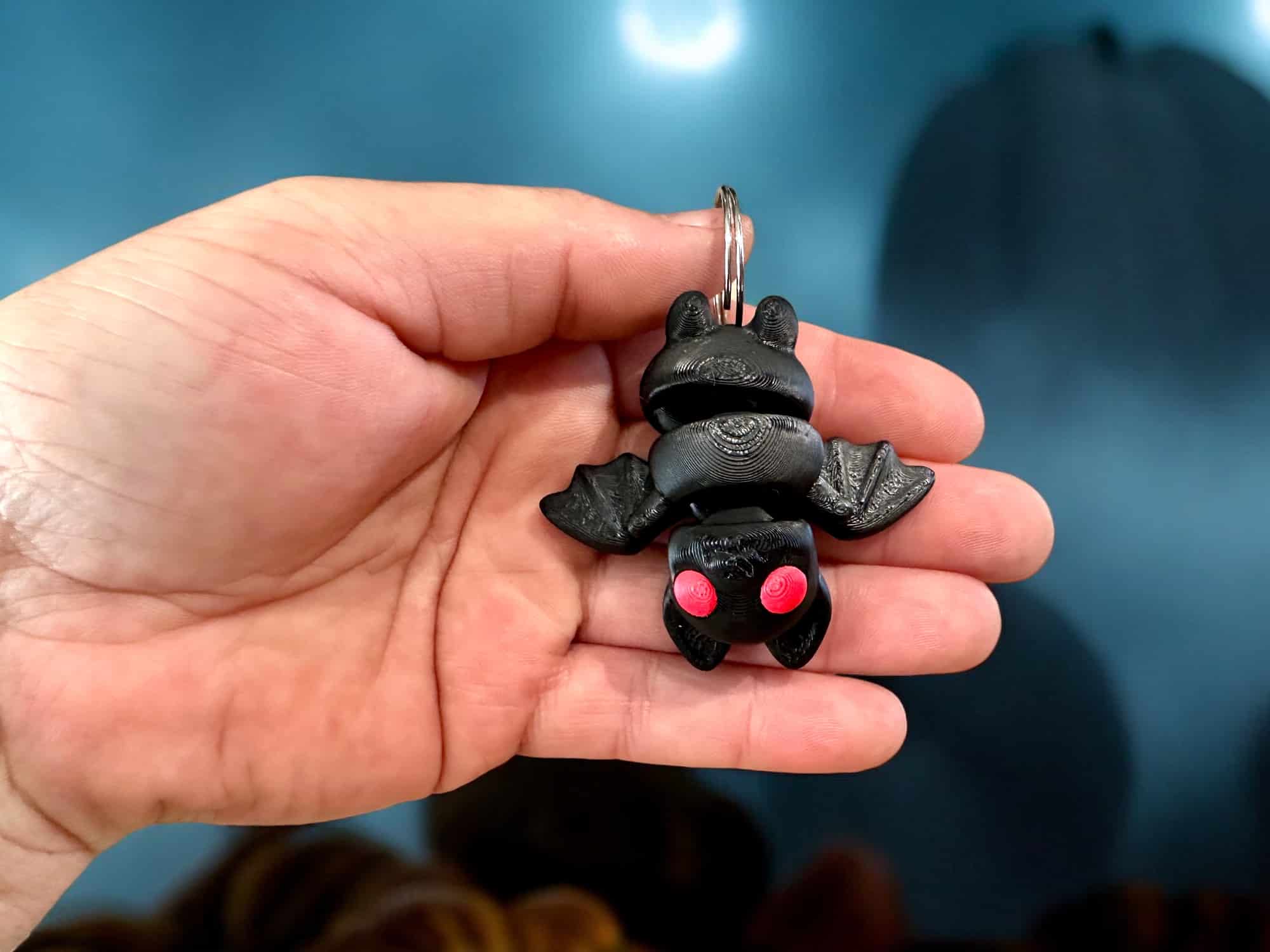 Tiny Bat flexi Keyring