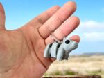 Baby Hippo Flexi Keyring