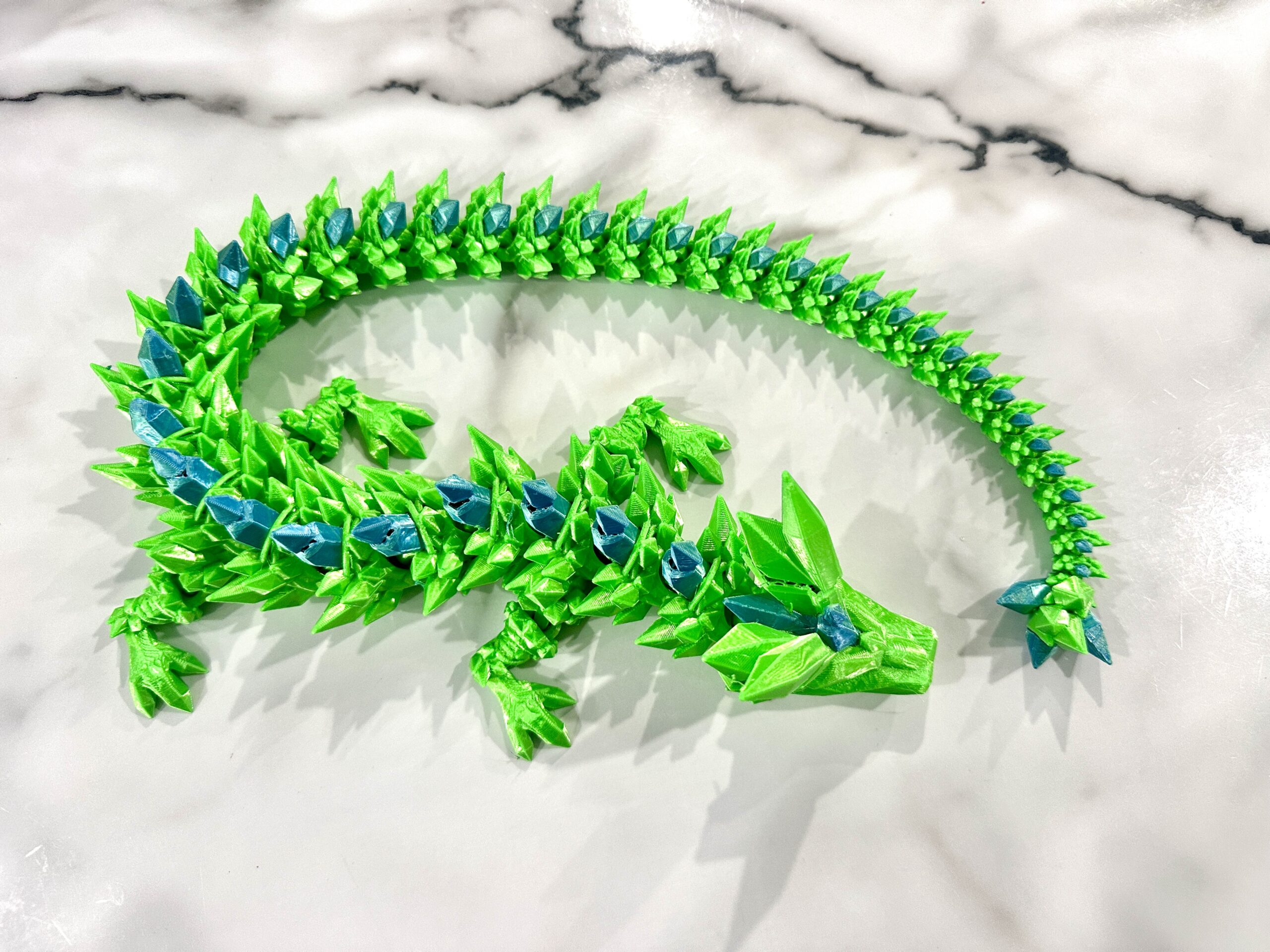 Seconds Green Silk with Blue Green Silk Spikes