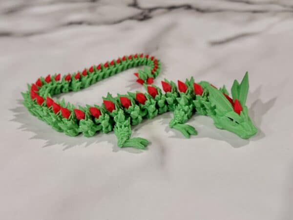 Grass Green with Red Spikes