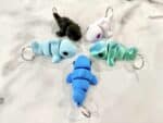 Flexi Baby Shark Keyring - Group Photo