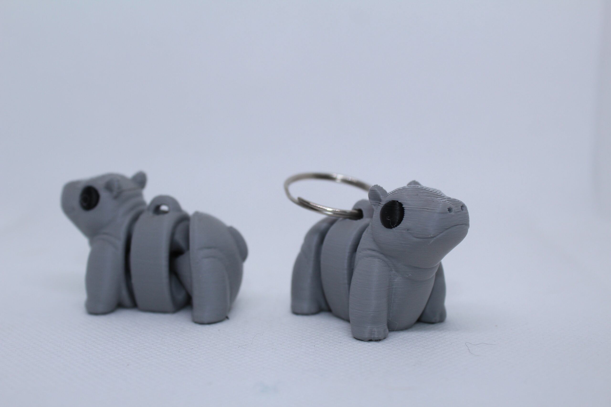Baby Hippo Flexi Keyring