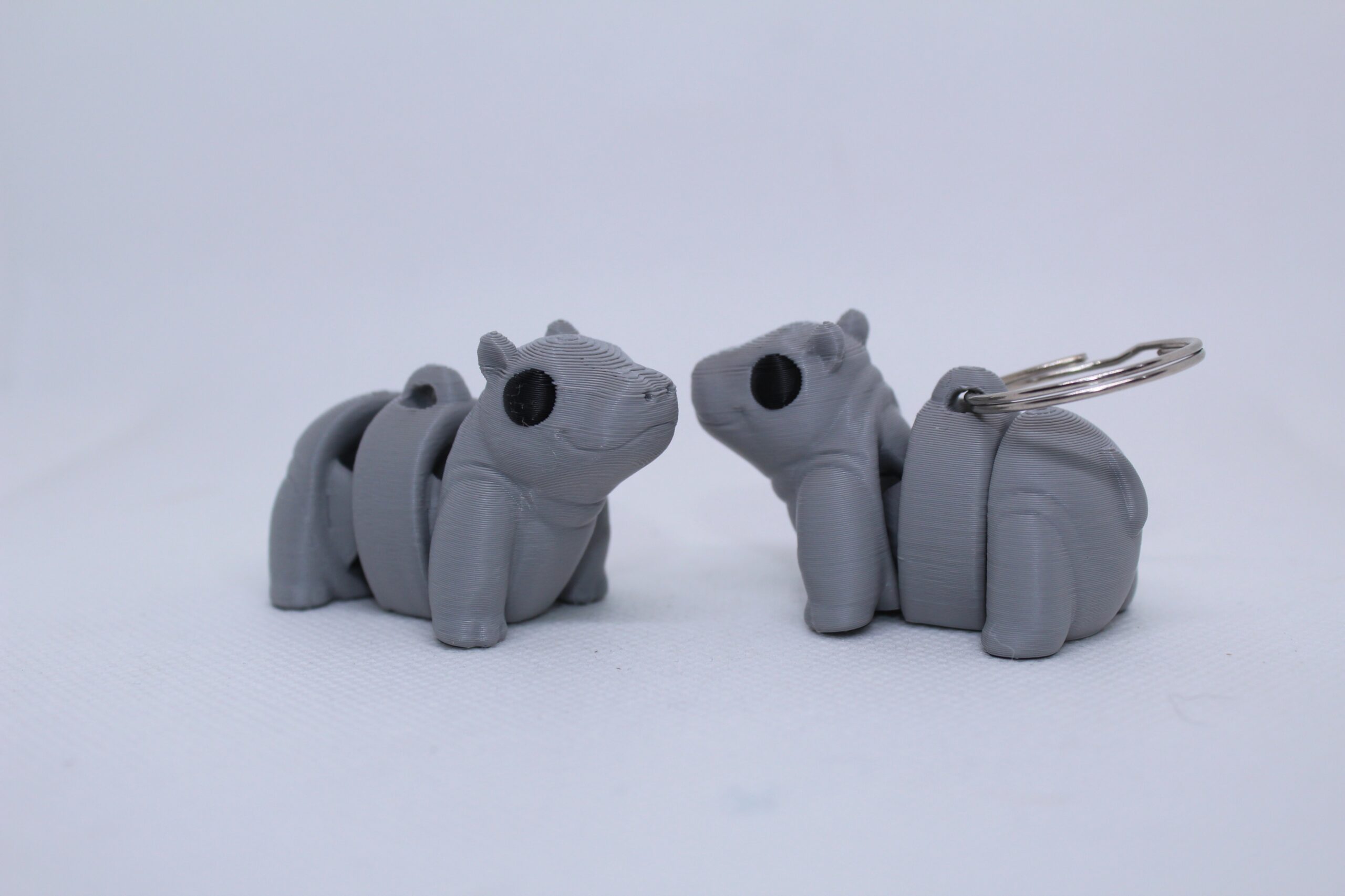 Baby Hippo Flexi Keyring