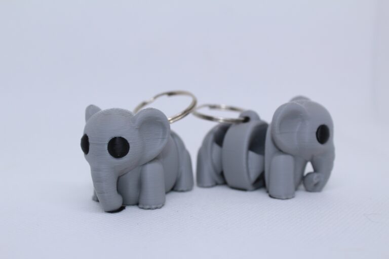 Flexi Elephant Keyring