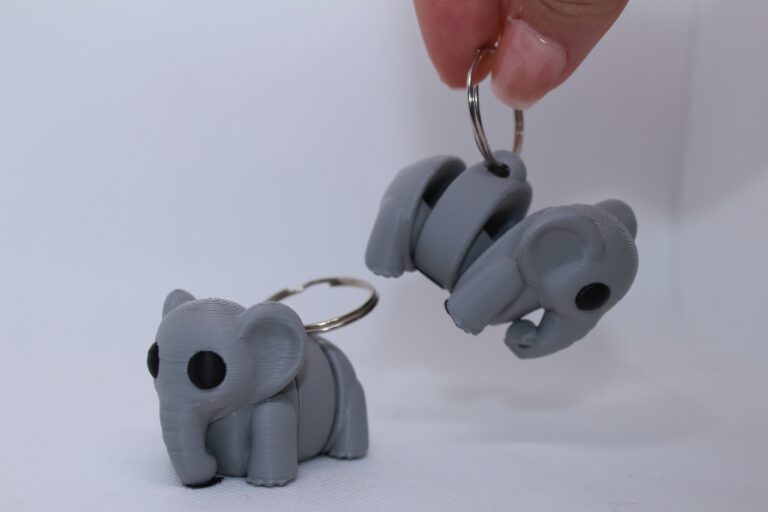 Flexi Elephant Keyring