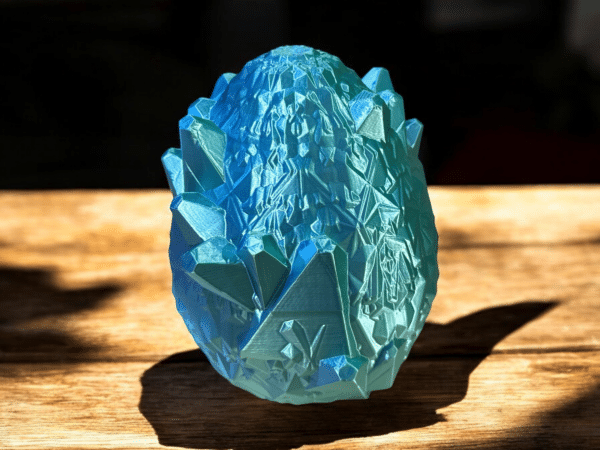 Blue Green Silk Dragon Egg