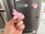 Axolotl Fridge Magnet - Pink Pastel