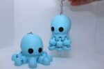 Flexi Octopus Keyring - Baby Blue